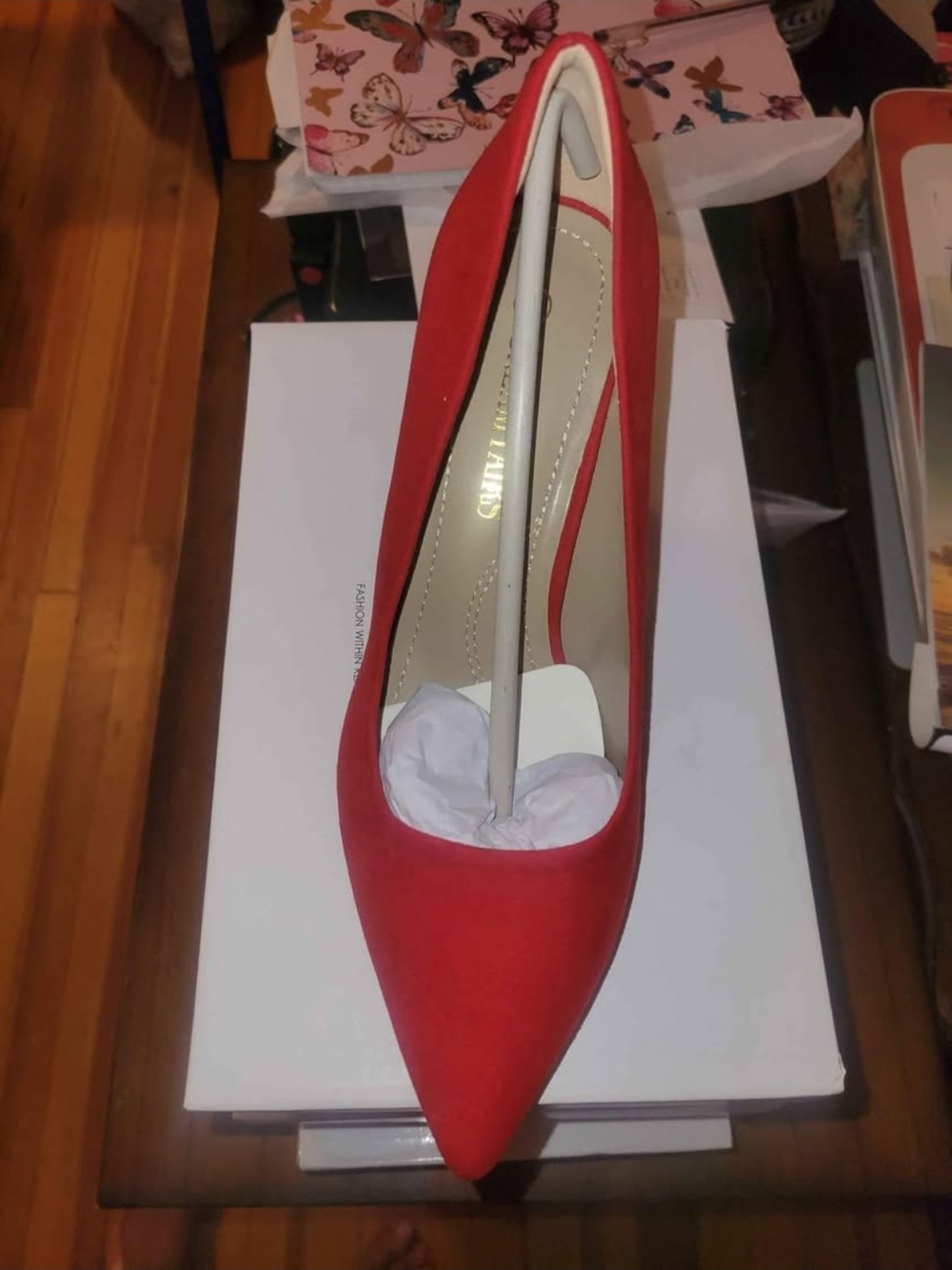 Dream Pairs Red Pointed Toe Women's Pumps